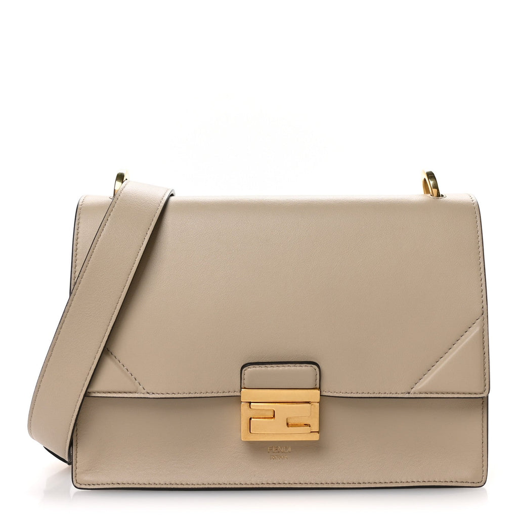 Fendi Beige Leather Shoulder Bag