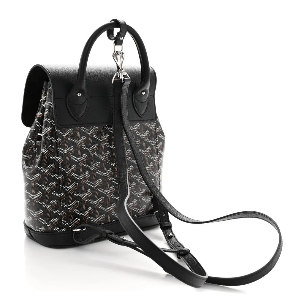 Goyard Black Goyardine Alpin Backpack