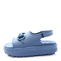 Gucci Blue Rubber Horsebit Sandals