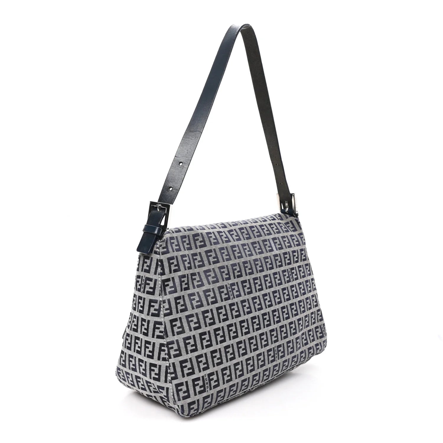 Fendi Navy Zucchino Canvas Bag
