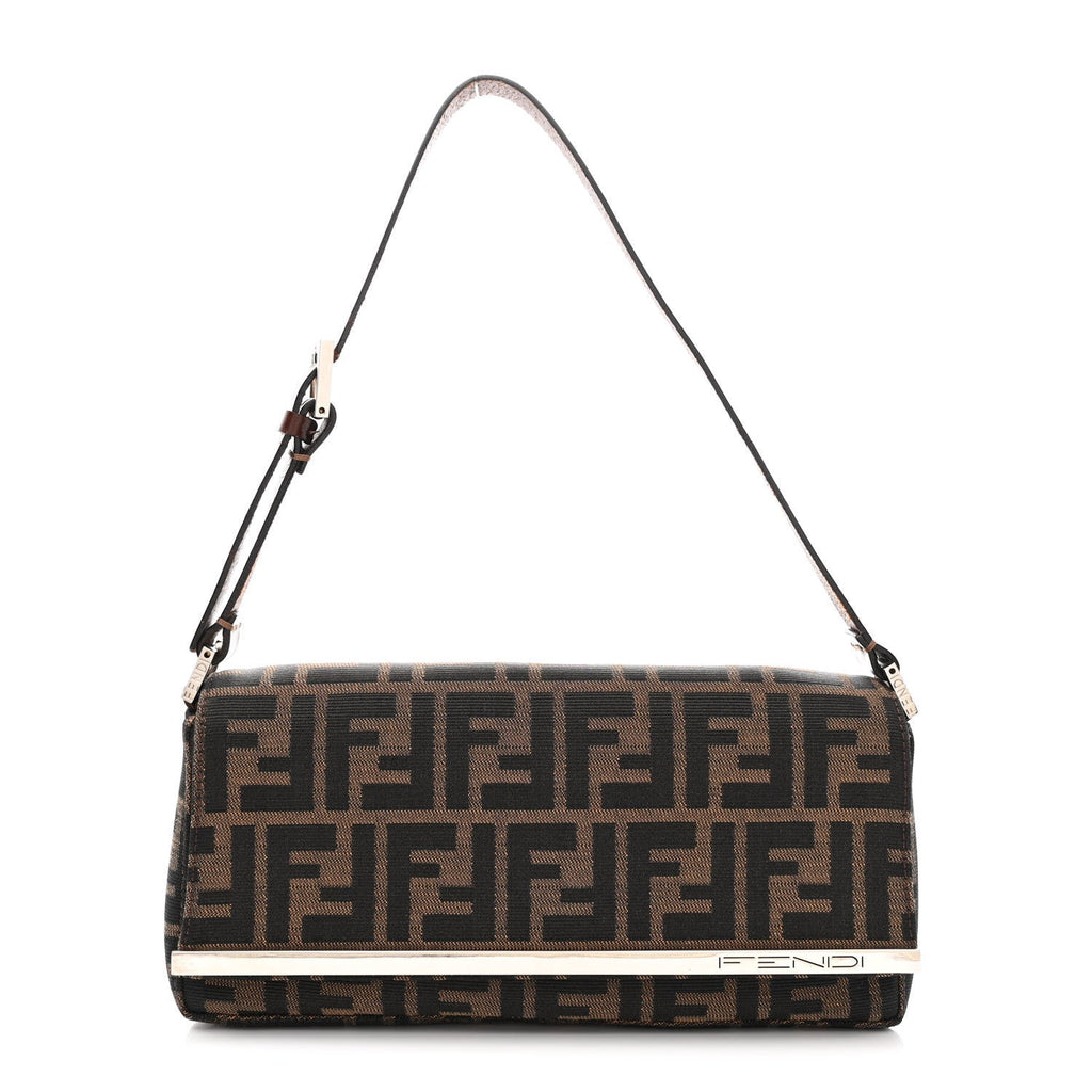 Fendi Zucca Canvas Baguette Bag