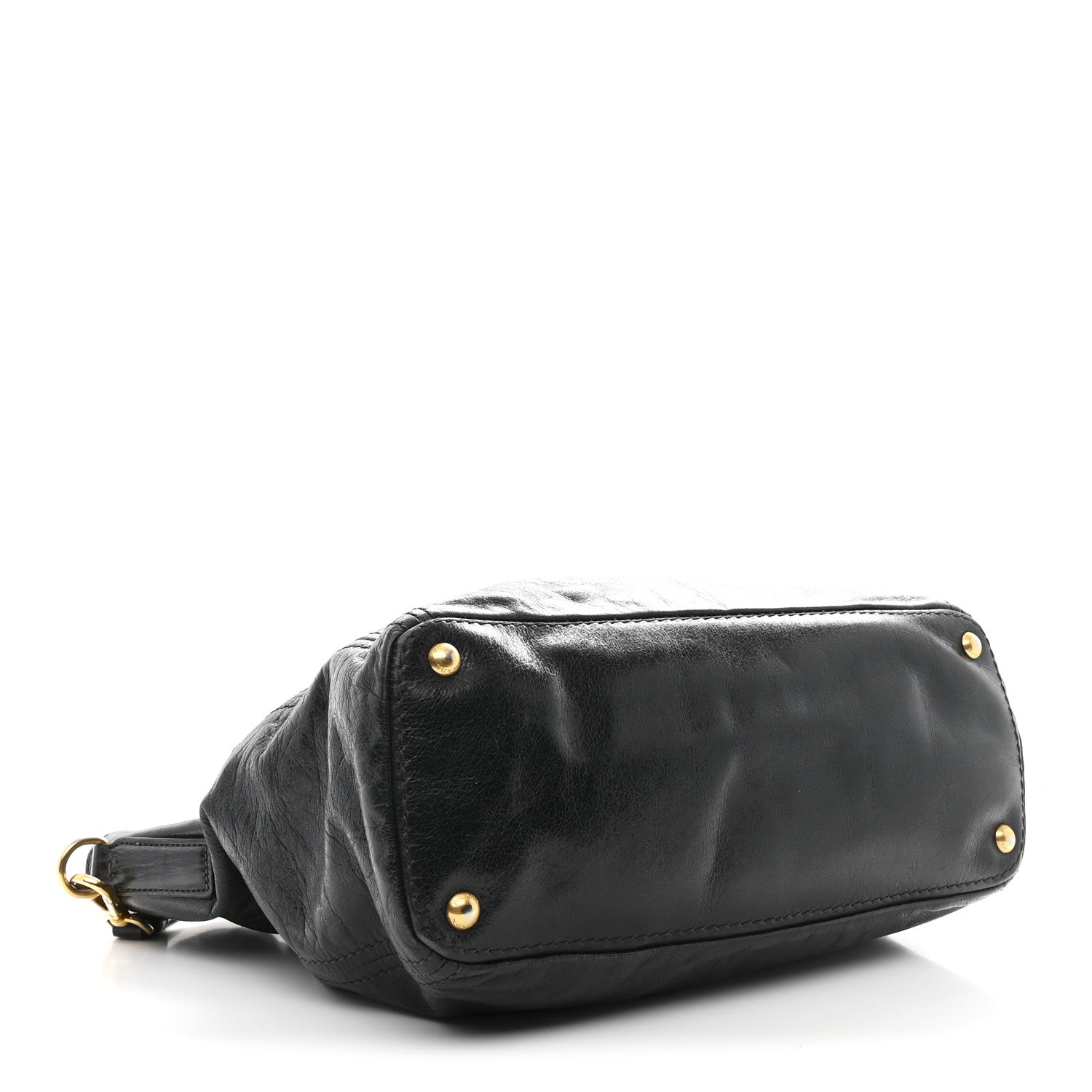 Prada Black Grained Leather Tote