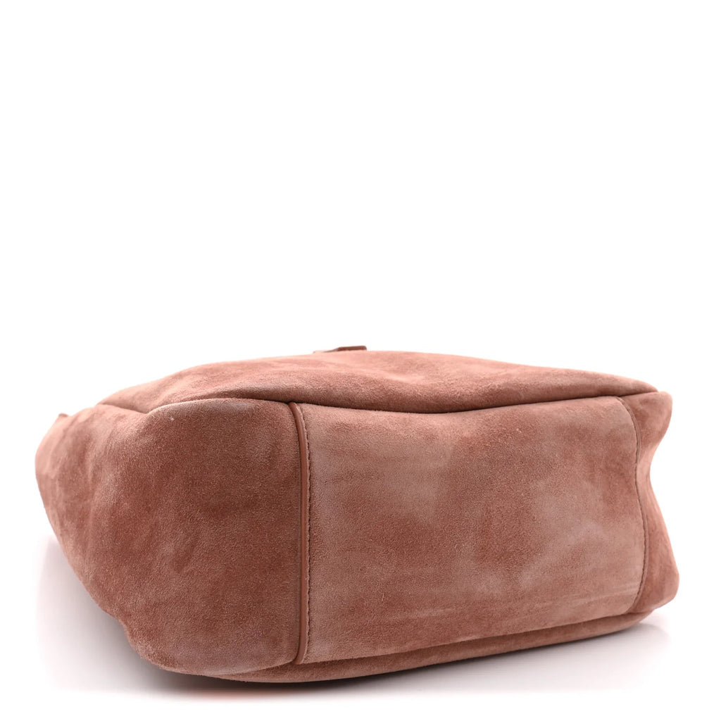 Saint Laurent Rose Suede Hobo