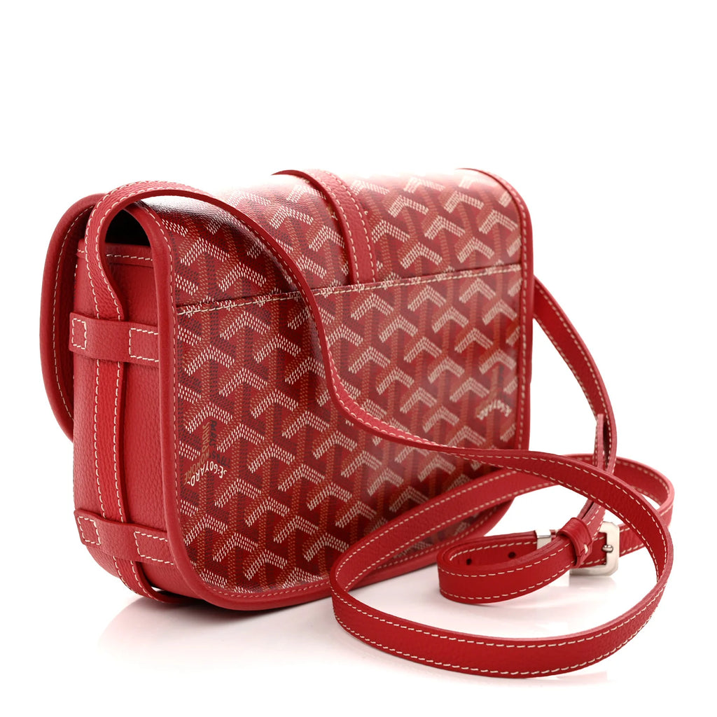 Goyard Red Goyardine Belvedere Bag