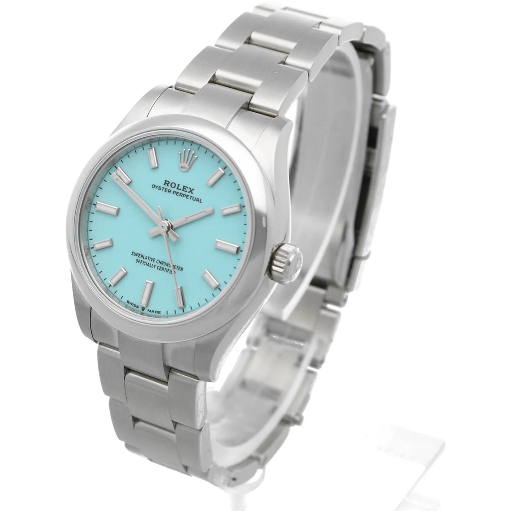 Rolex Oyster Perpetual Turquoise Watch