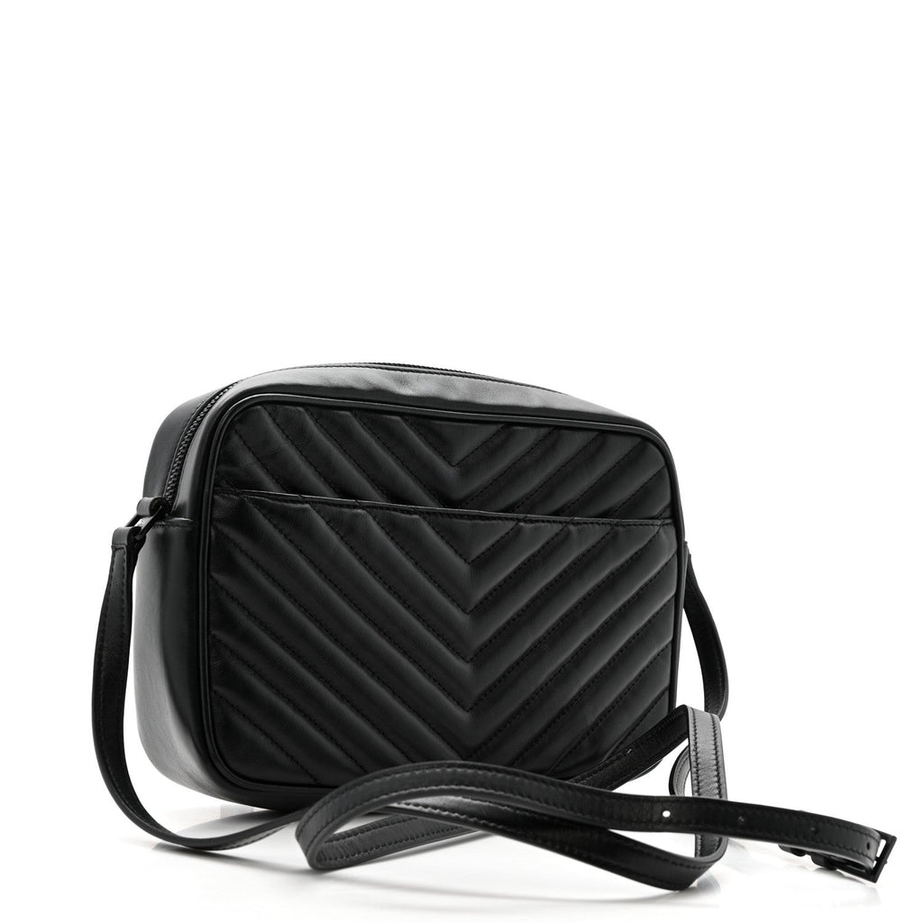 Saint Laurent Black Quilted Crossbody