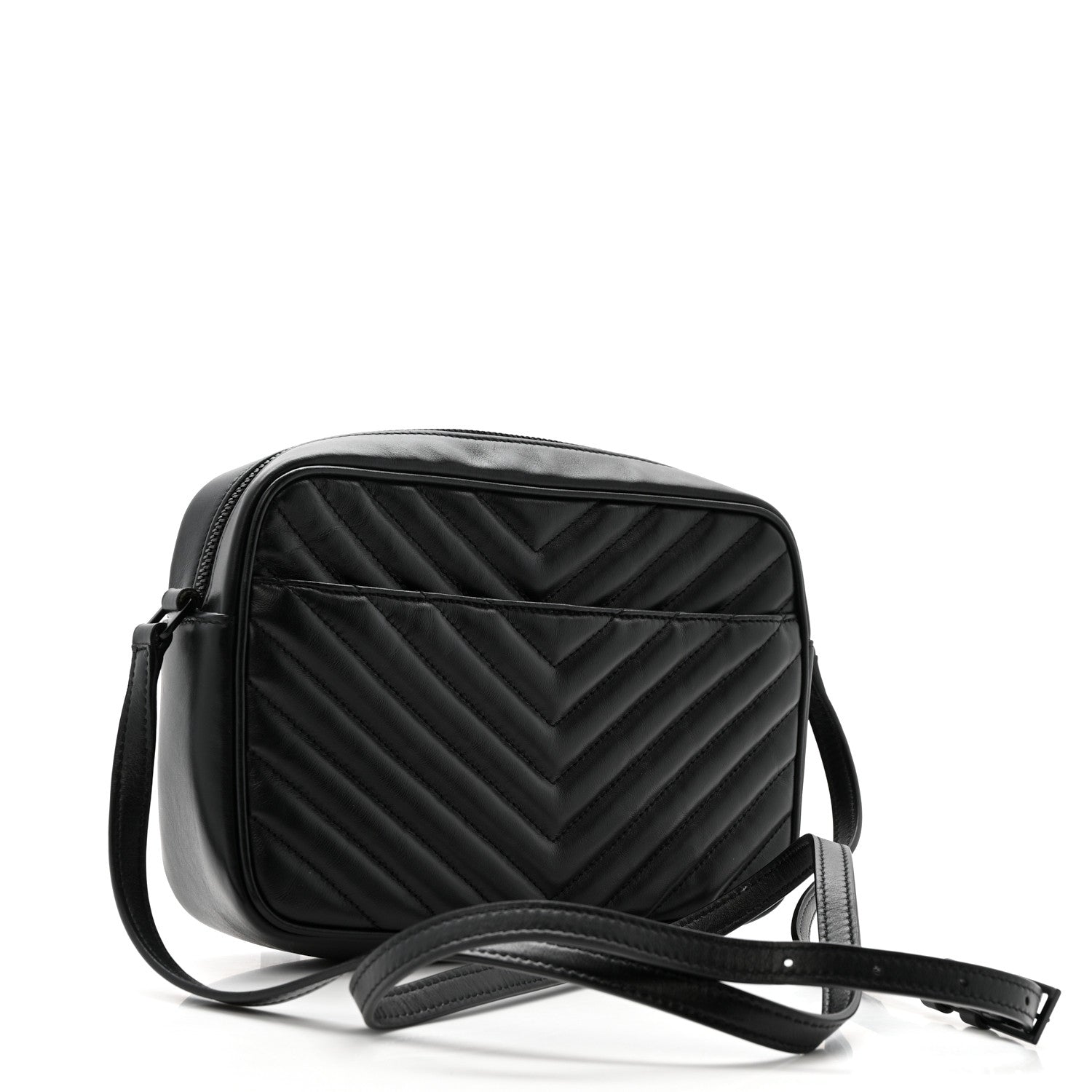 Saint Laurent Black Quilted Crossbody