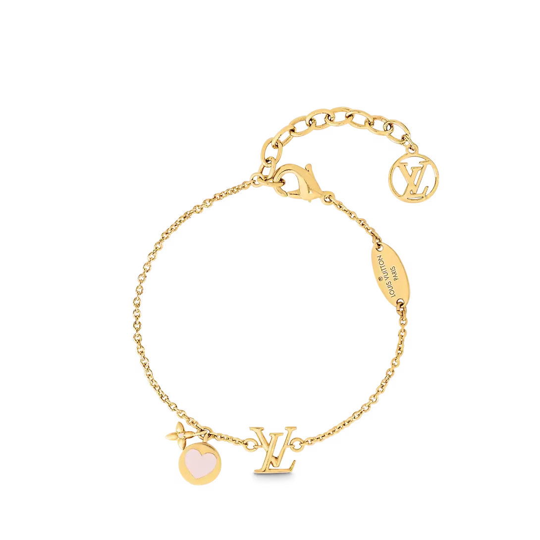 Louis Vuitton Gold LV Heart Bracelet