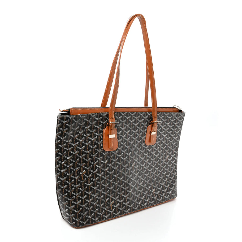 Goyard Black Goyardine Artois Tote