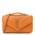 Saint Laurent Orange Quilted Bag