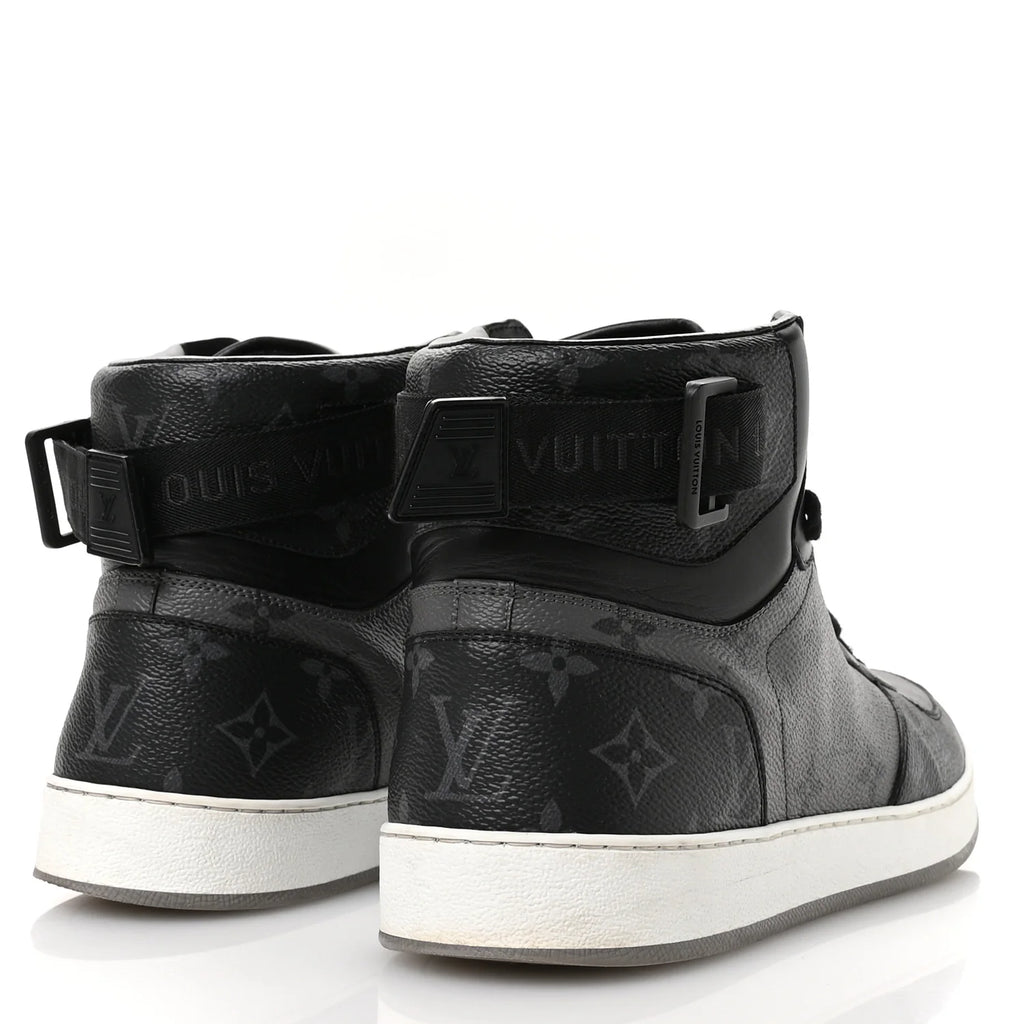 Louis Vuitton Black Monogram High-Top