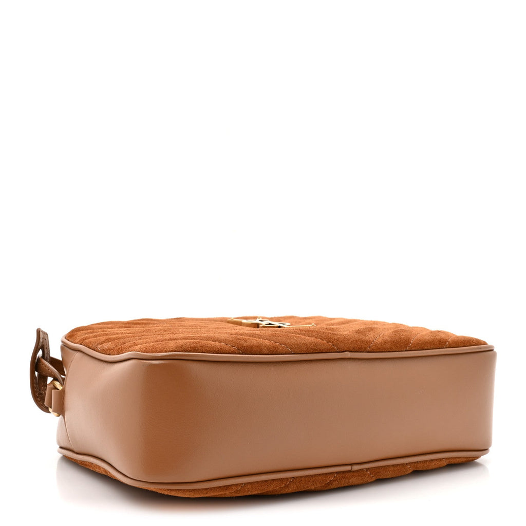 Saint Laurent Brown Suede Crossbody