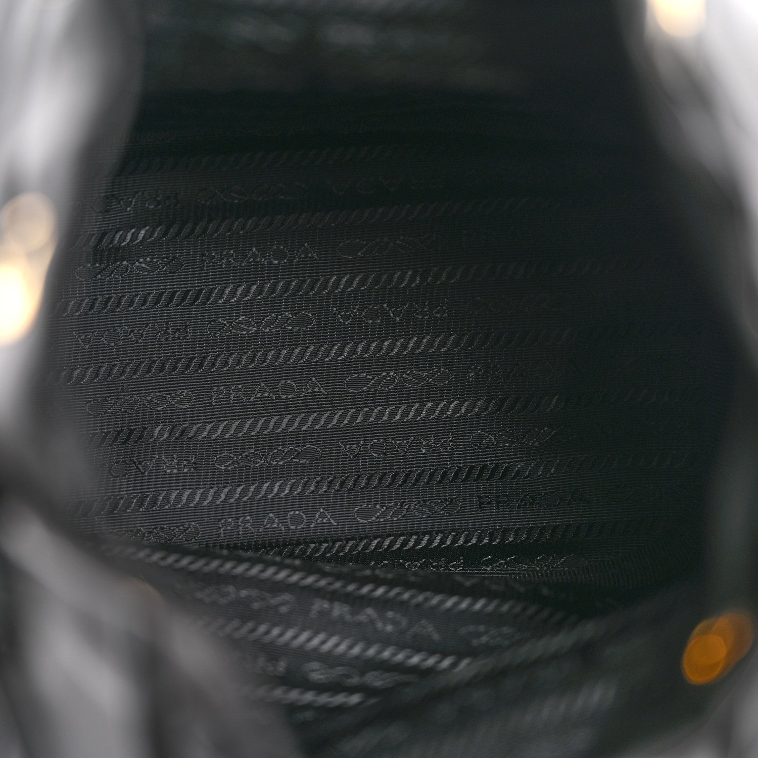 Prada Black Nylon Bucket Bag