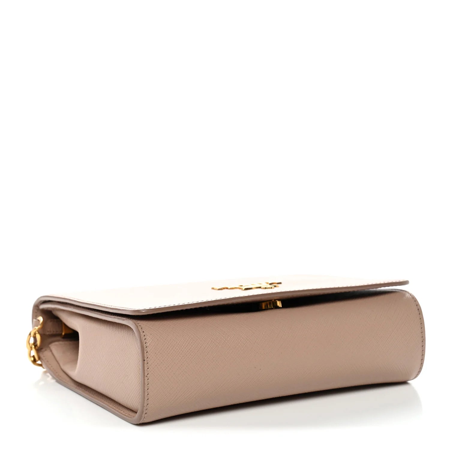 Prada Beige Saffiano Chain Bag