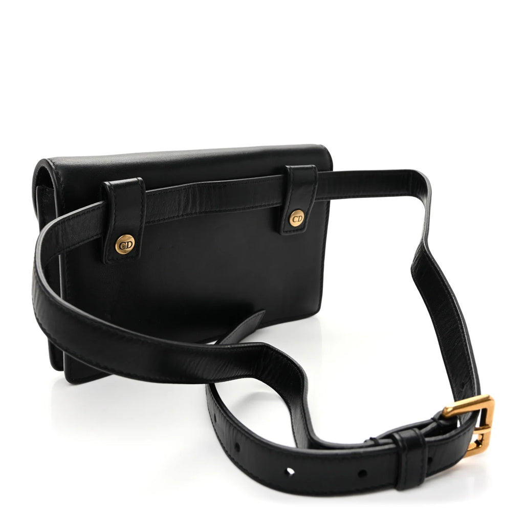 Dior Black Saddle Belt Bag