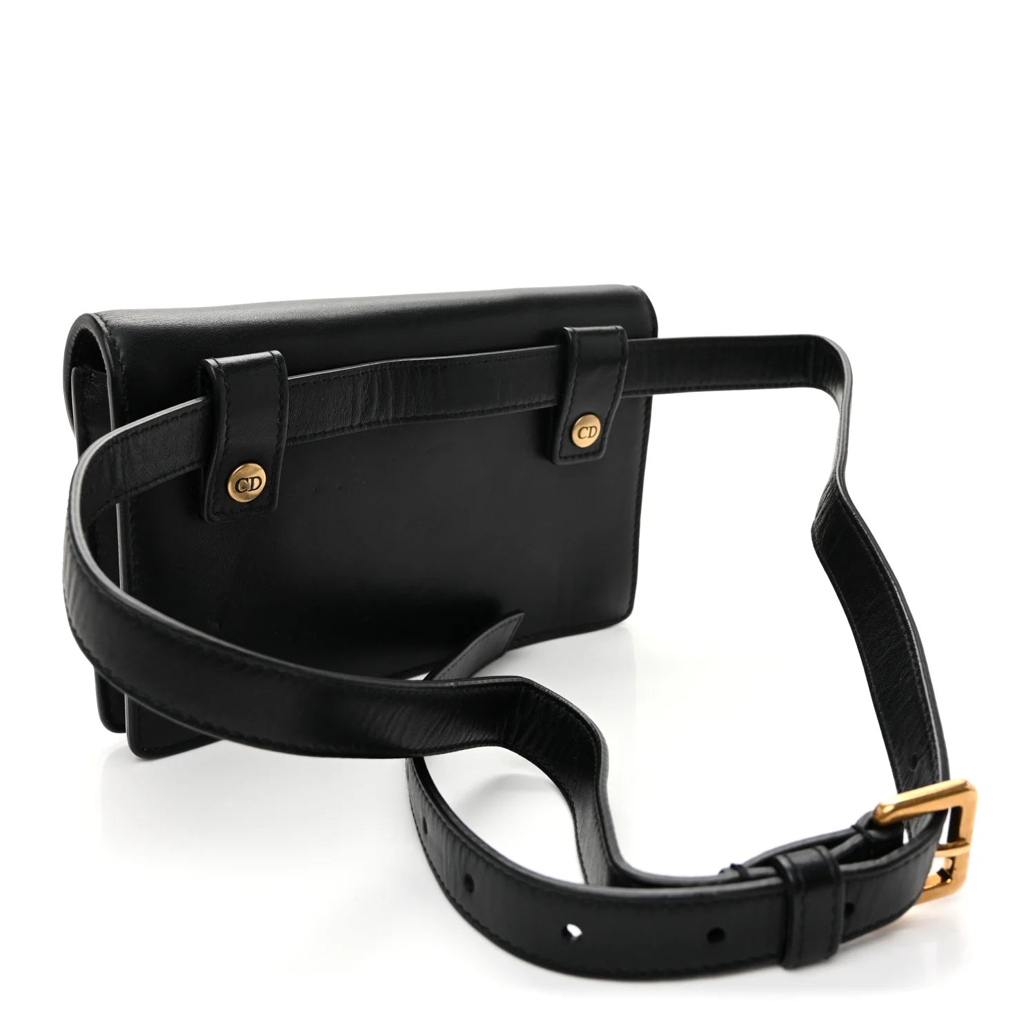 Dior Black Saddle Belt Bag