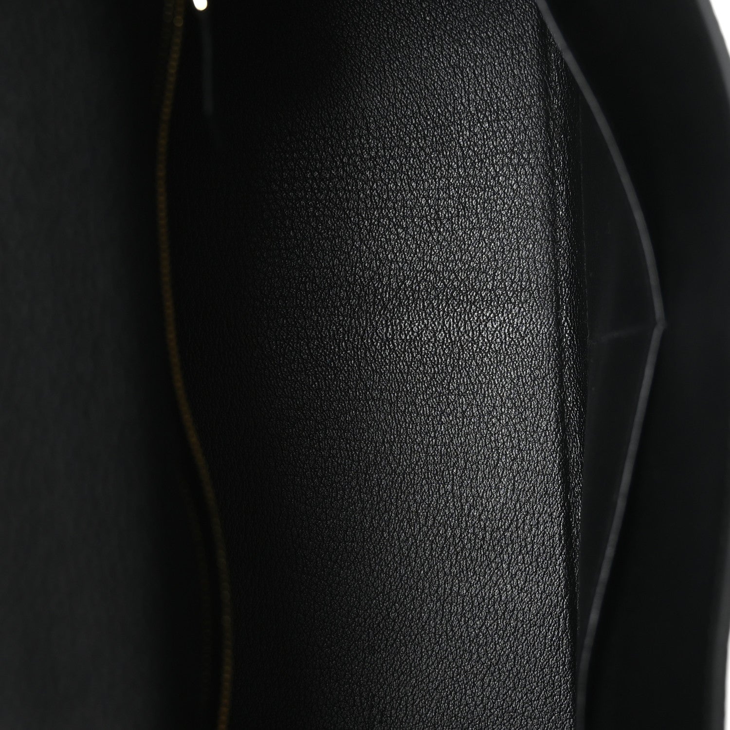 Hermes Kelly Black Grained Handbag