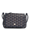 Goyard Navy Goyardine Belvedere Bag