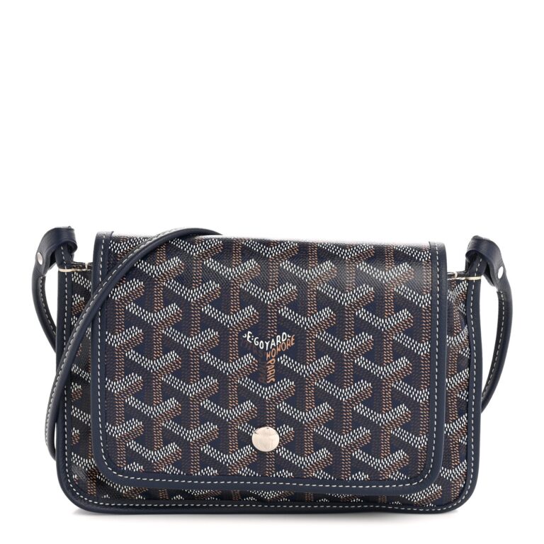 Goyard Navy Goyardine Belvedere Bag