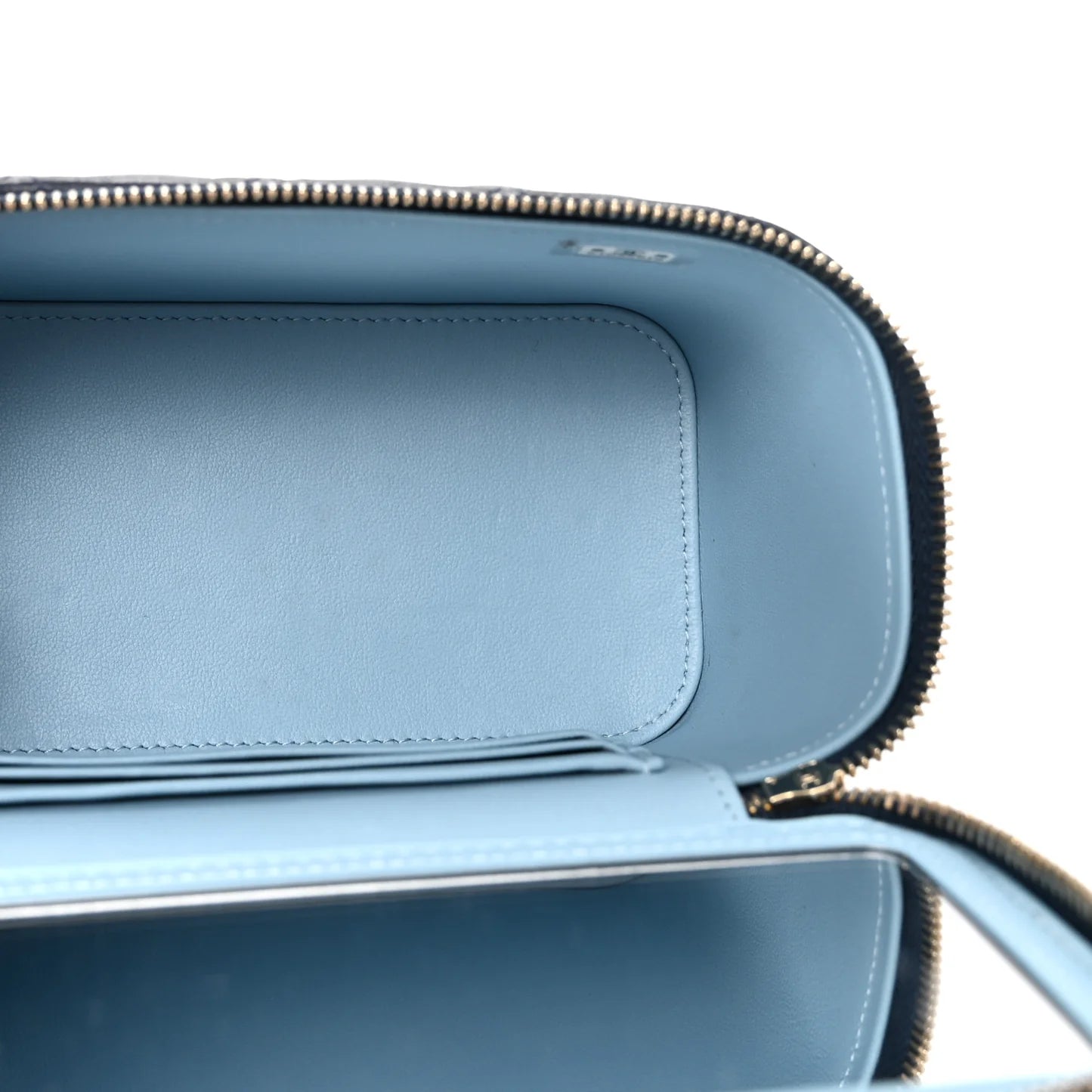 Chanel Navy Quilted Leather Vanity