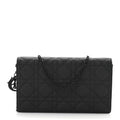 Dior Matte Black Cannage Pouch