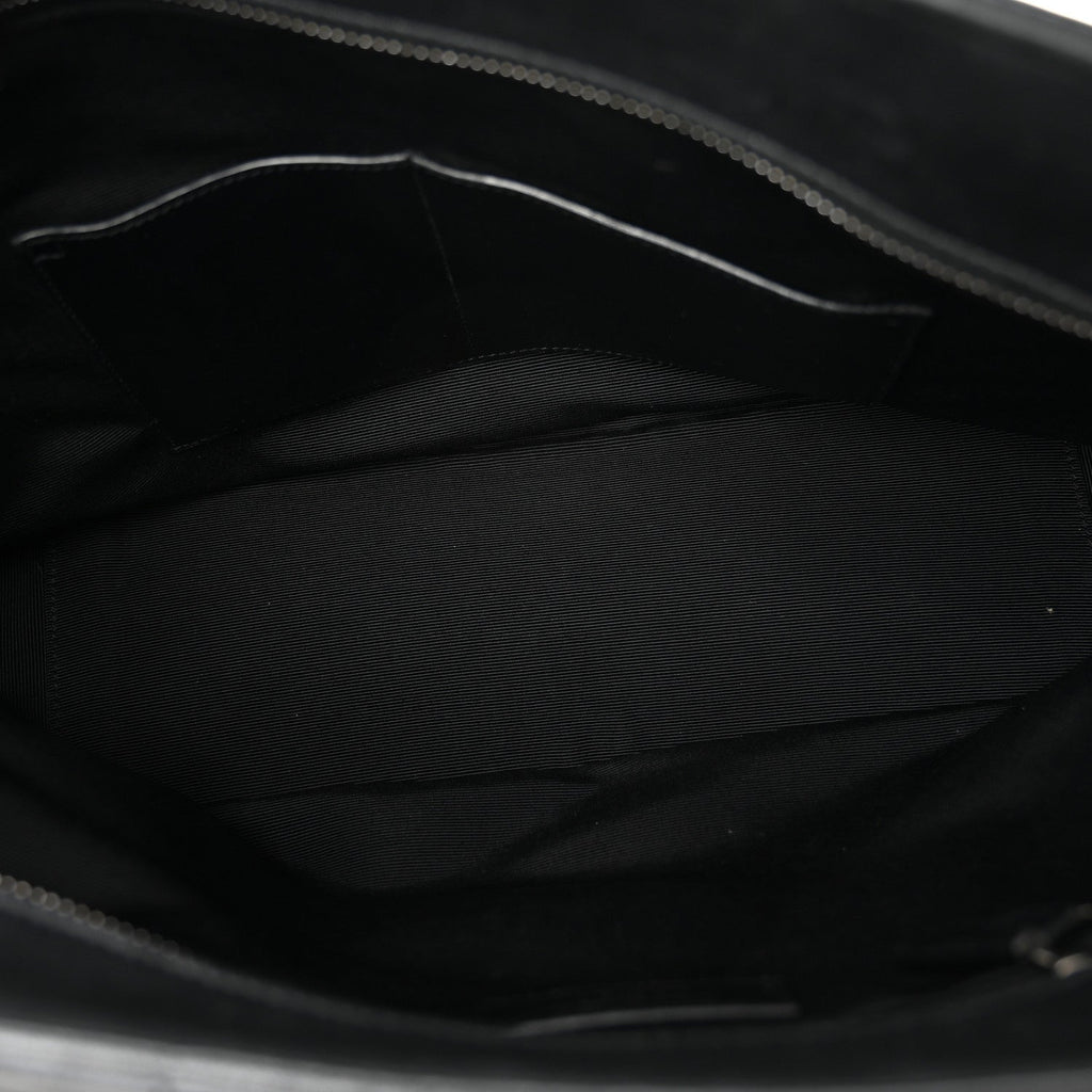 Saint Laurent Black Quilted Tote