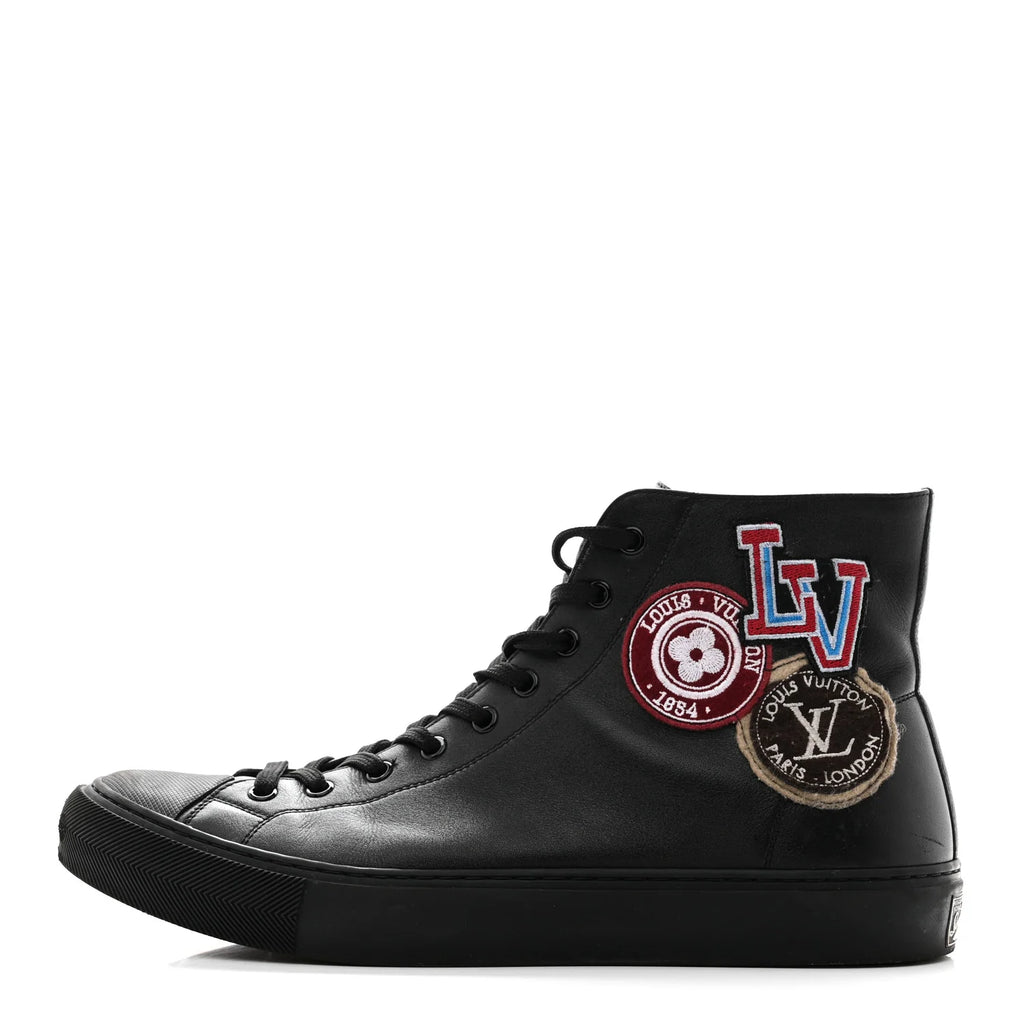 Louis Vuitton Black Leather High-Top