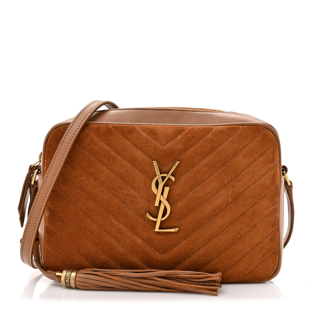 Saint Laurent Brown Suede Crossbody