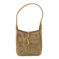 Saint Laurent Gold Crystal Hobo