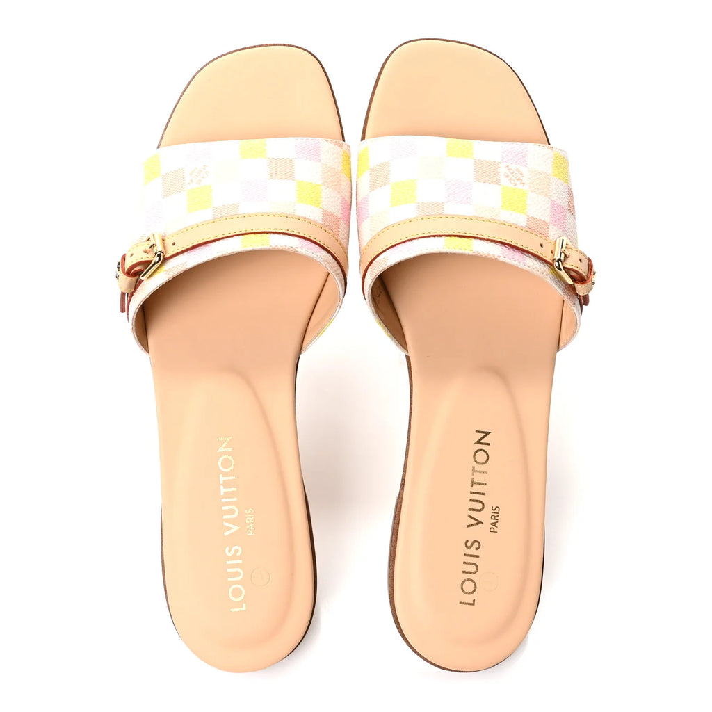 Louis Vuitton Pastel Damier Slides