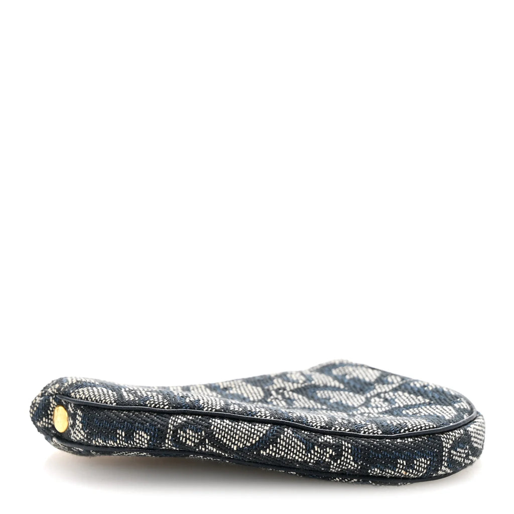 Dior Blue Oblique Jacquard Saddle