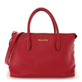 Miu Miu Red Leather Tote