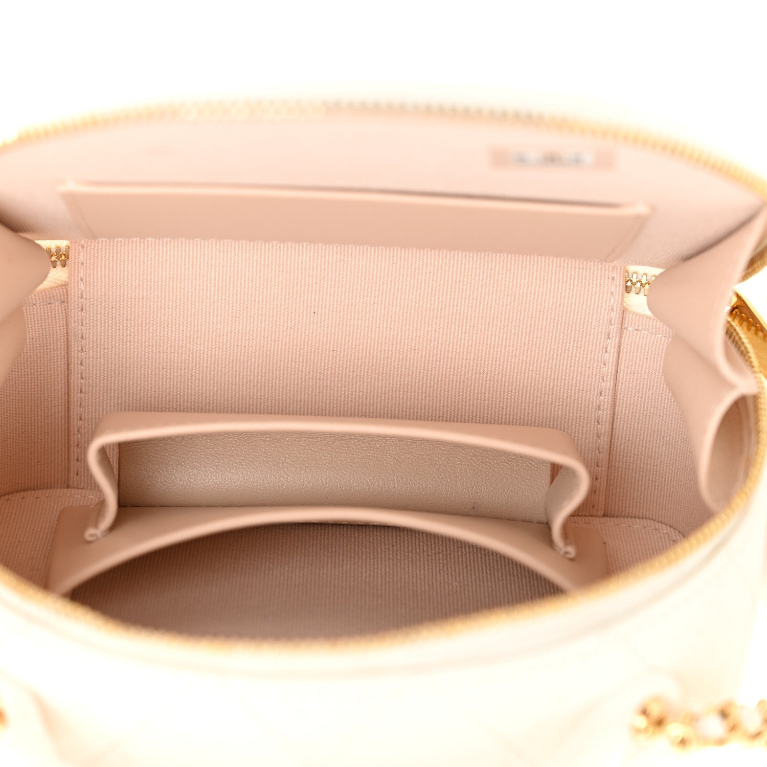Chanel White Quilted Leather Bag