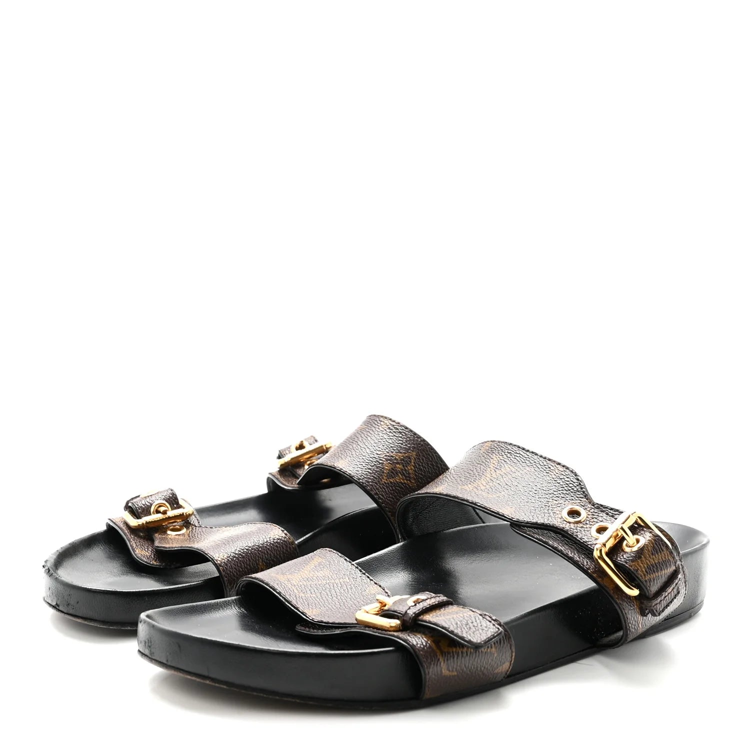 Louis Vuitton Monogram Buckle Sandals