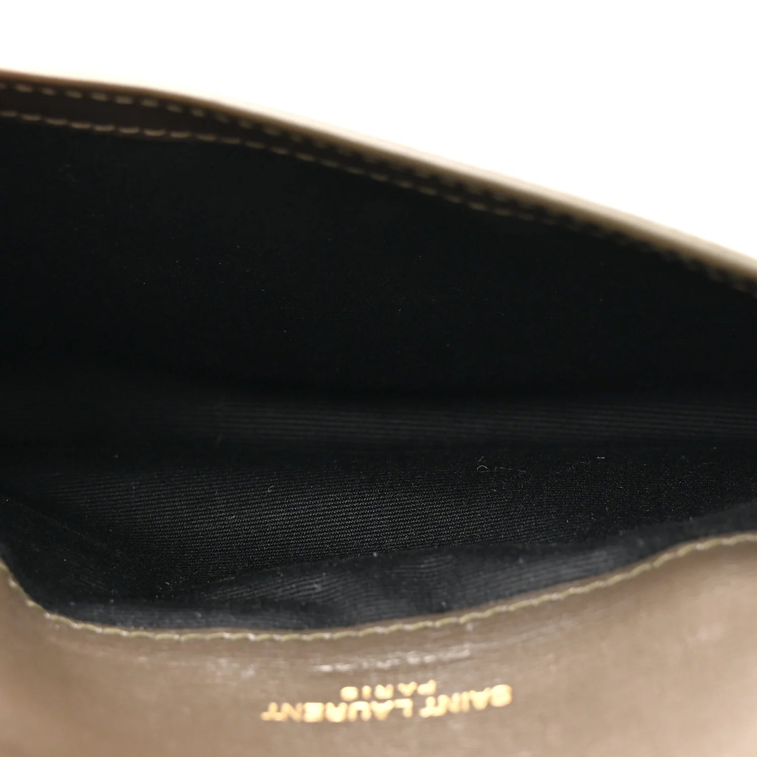 Saint Laurent Black Leather Monogram Bag
