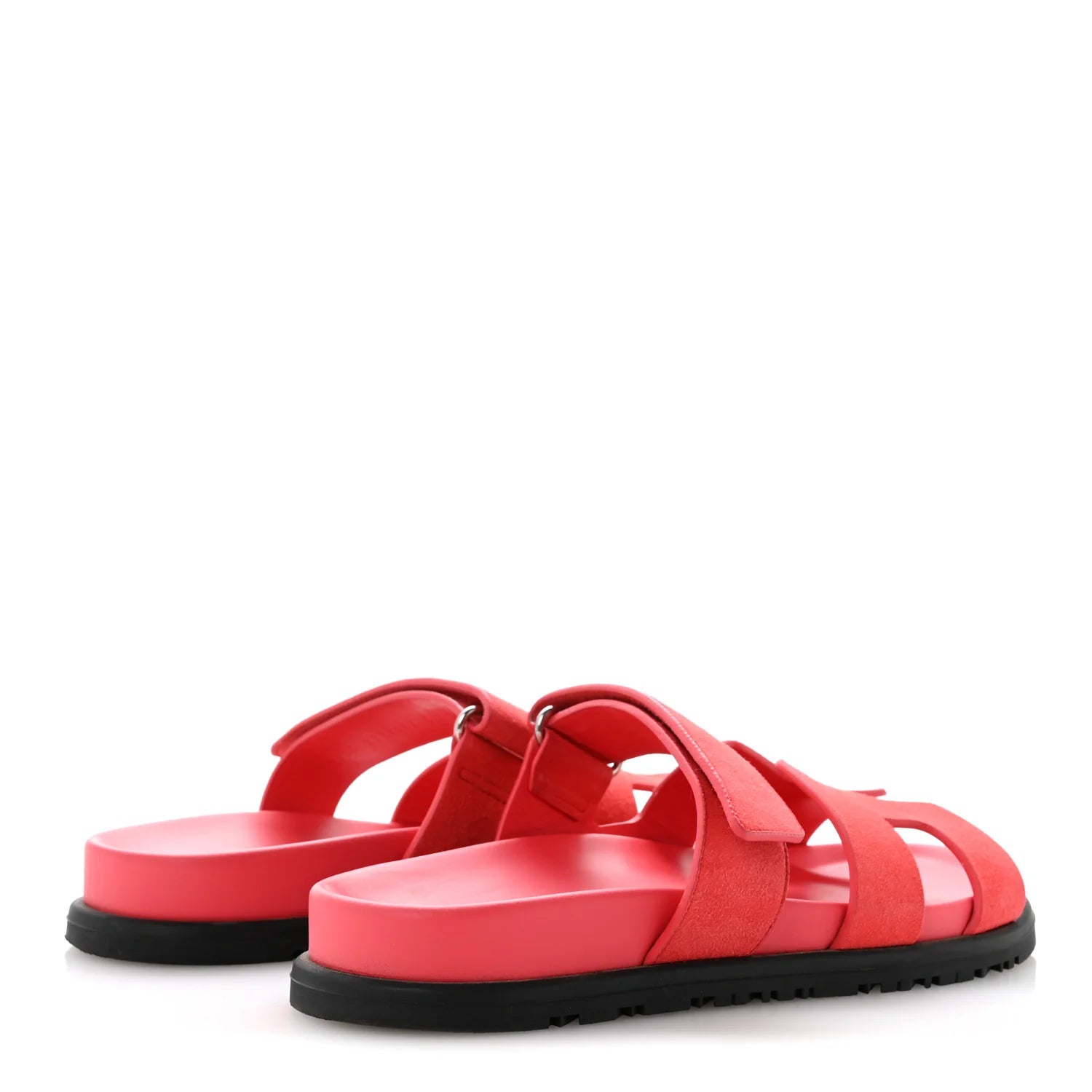 Hermes Coral Suede Chypre Sandals
