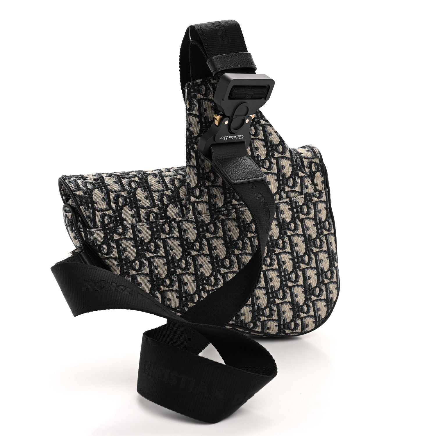 Dior Oblique Jacquard Saddle Bag