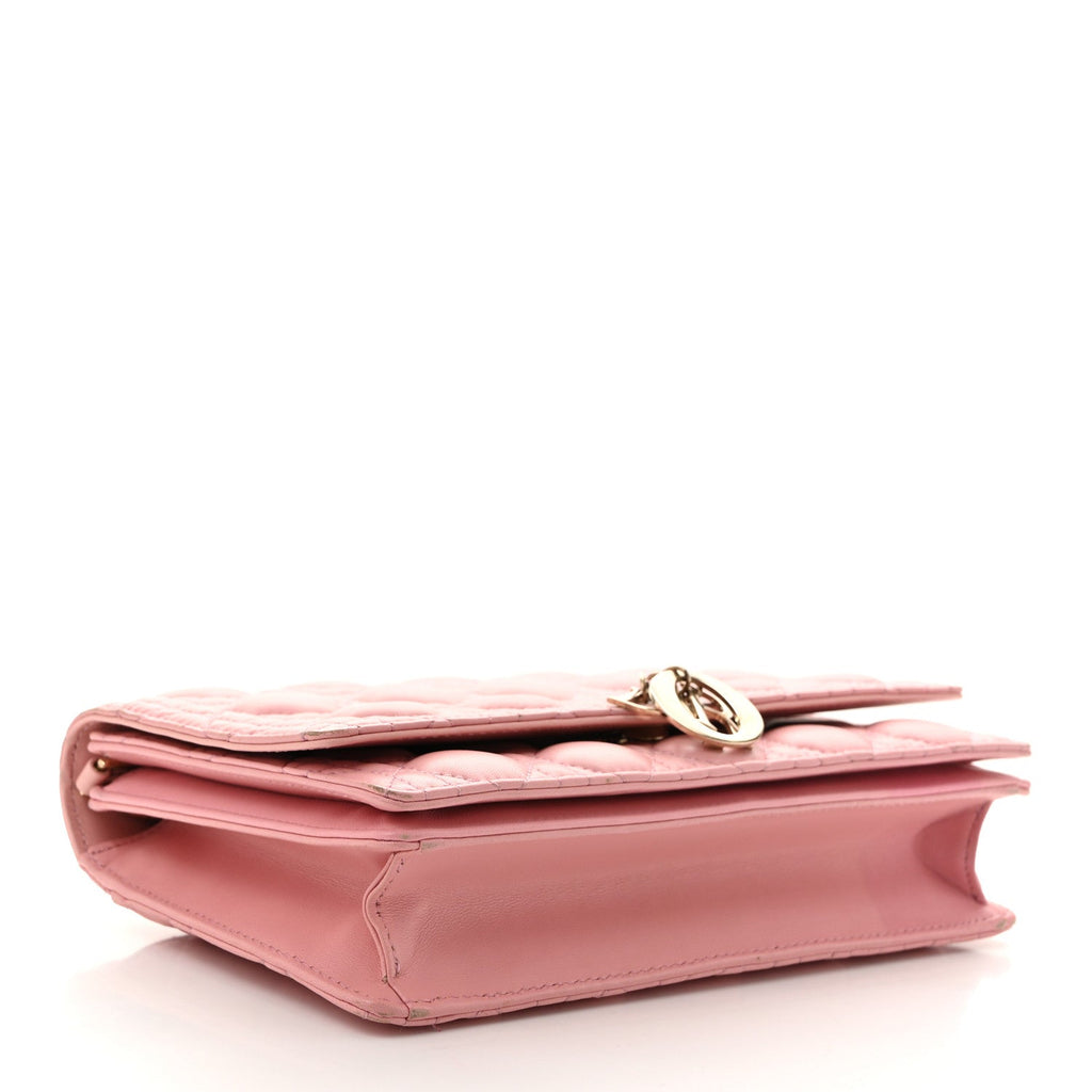 Dior Pink Cannage Flap Bag