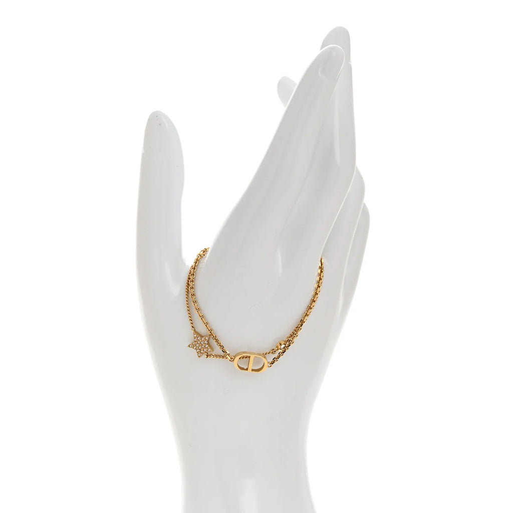 Dior Gold Crystal Star Bracelet