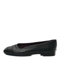 Chanel Black Leather Ballet Flats