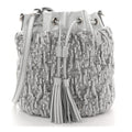 Miu Miu Silver Sequin Bucket