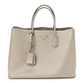 Prada Grey Saffiano Large Tote