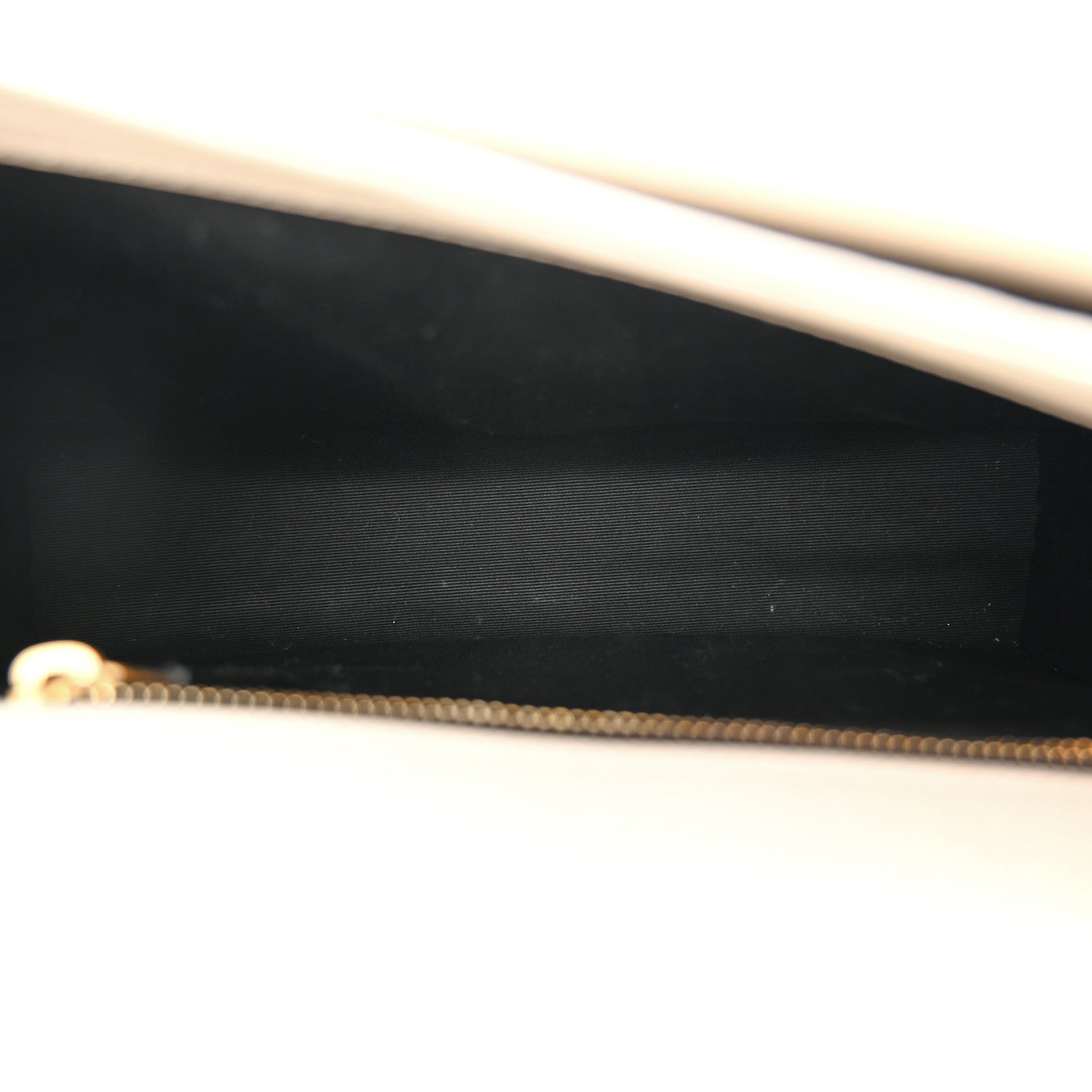 Saint Laurent Cream Quilted Bag