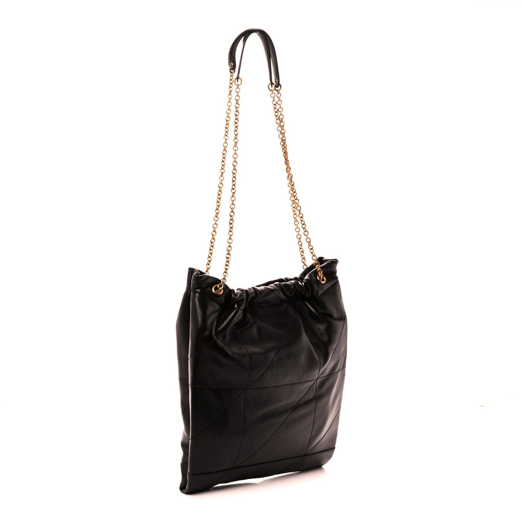 Saint Laurent Black Quilted Tote