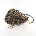 Dior Leopard Embroidered Saddle Bag