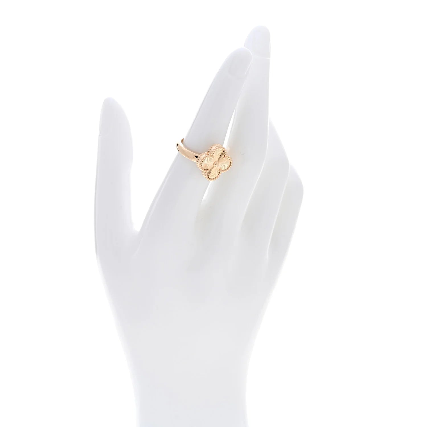 Van Cleef Gold Guilloché Ring