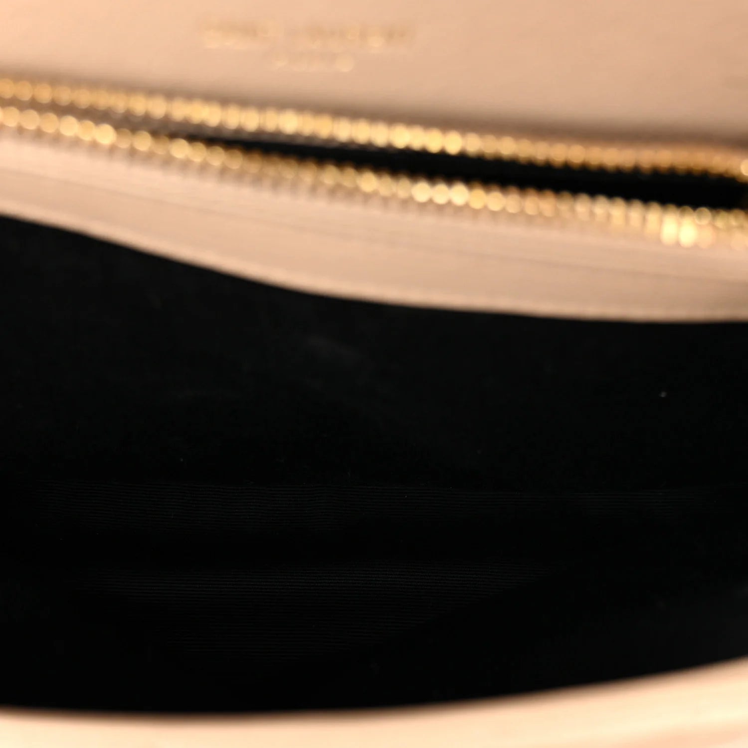 Saint Laurent Beige Quilted College