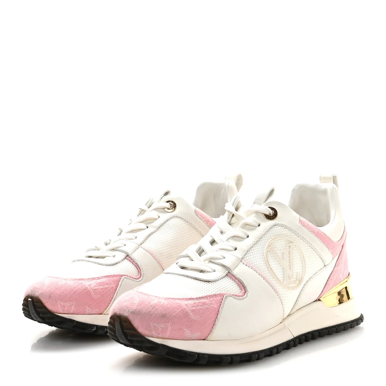 Louis Vuitton White Pink Monogram Sneakers