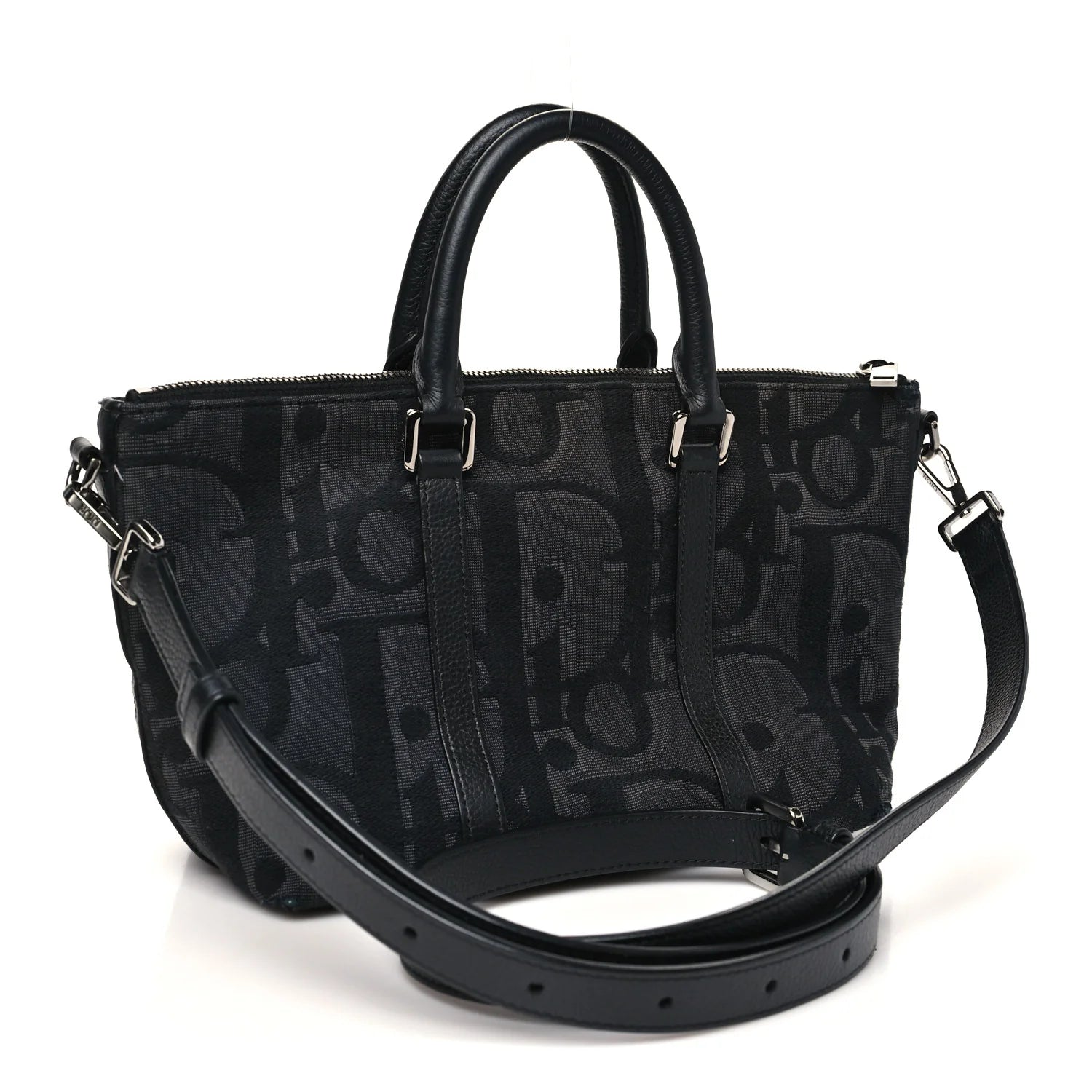 Dior Black Oblique Jacquard Tote