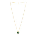 Van Cleef Arpels Malachite Diamond Necklace